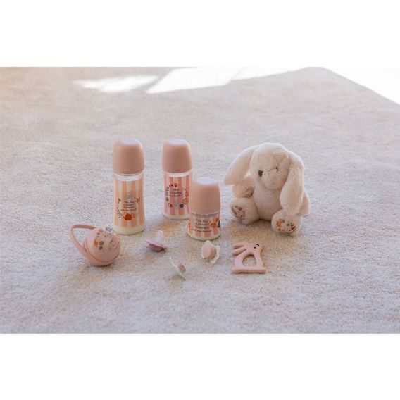 Suavinex Wonderland kojenecká láhev 150ml RŮŽOVÁ