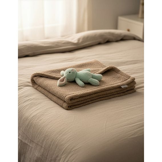 Albero Mio Zateplená dětská deka Boucle LATTÉ