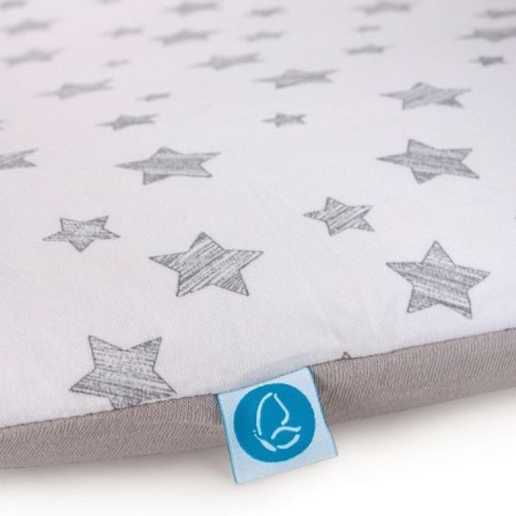 Ceba baby Potah na měkkou přebalovací podložku 50x70cm (2ks) - Grey Stars/Blue Stars