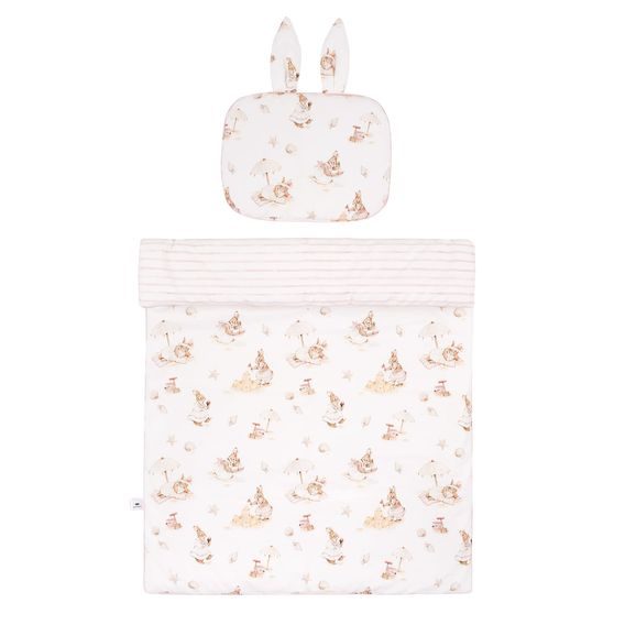 Samiboo Souprava do postýlky s oušky "S" (75x100/40x30) Saint-Tropez Pink