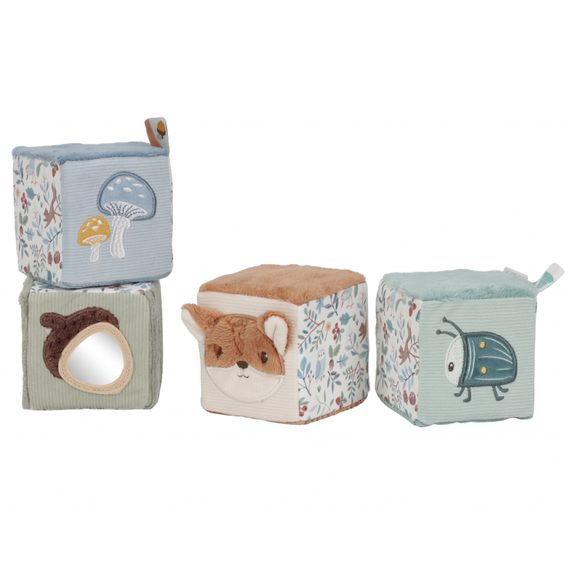 Little Dutch Sada plyšových kostek Forest Friends