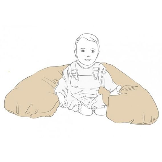 Ceba baby Kojící polštář Cebuška Physio MULTI žerzej BROWN LEAVES