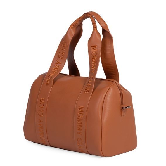 Childhome Přebalovací taška Mommy Club Signature Vegan Leather Brown