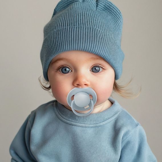 LOVI 2x dudlík silikonový dynamický PRIME 6-18m Baby Blue/Blue