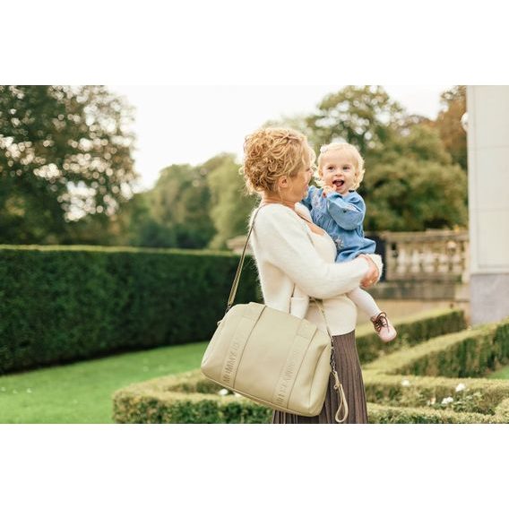 Childhome Přebalovací taška Mommy Club Signature Vegan Leather Green
