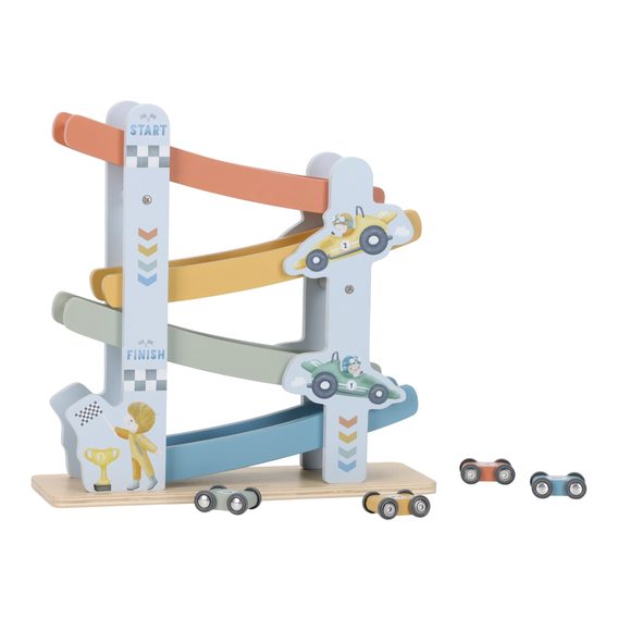 Little Dutch Závodní dráha s autíčky dřevěná Blue