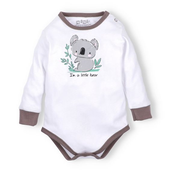 NINI Body dlouhý rukáv Koala BÍLÉ