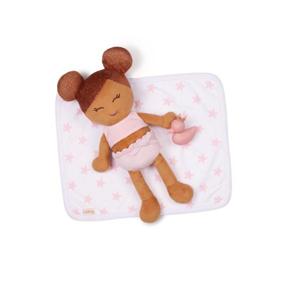 B-Toys Panenka plyšová do vany Lulla Baby Light Brown Hair