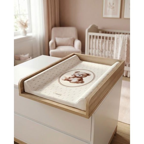 Albero Mio Přebalovací podložka s pevnou deskou 70x47 (CM1) VINTAGE TEDDY