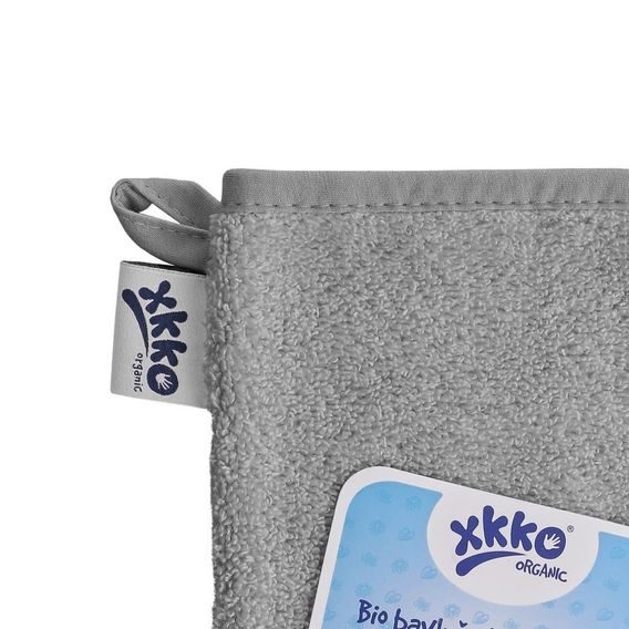 Kikko BIO bavlněná froté žínka XKKO Organic SILVER