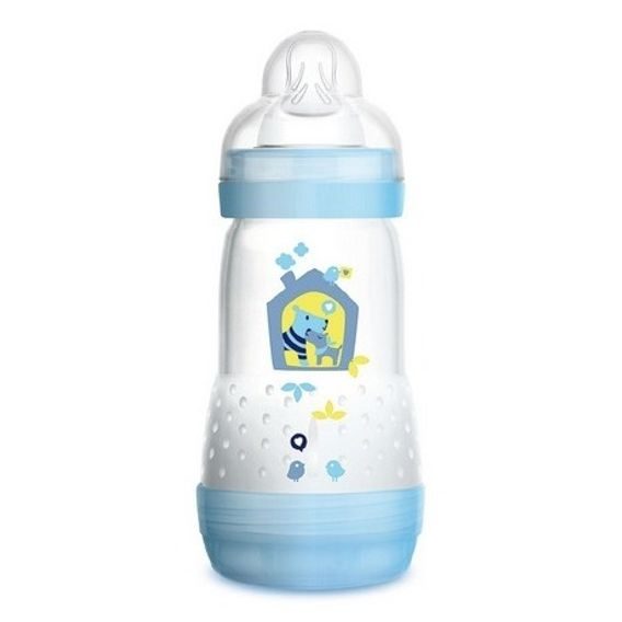 MAM Láhev samosterilizační Anti-Colic 260ml, 2m+ - MODRÁ