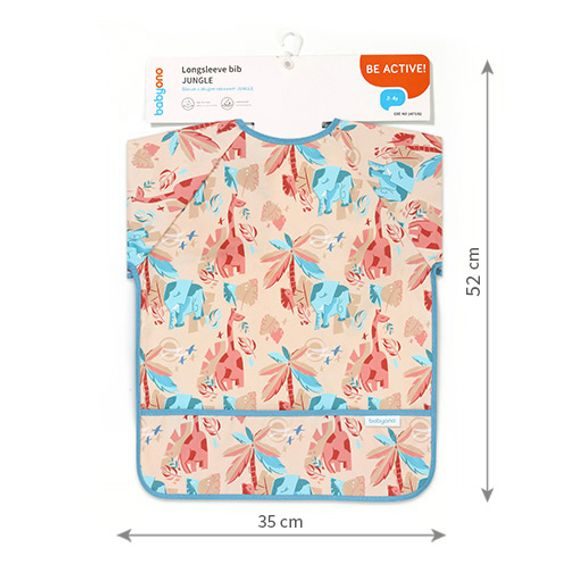 BabyOno Bryndák s rukávy omyvatelný 24m+ JUNGLE