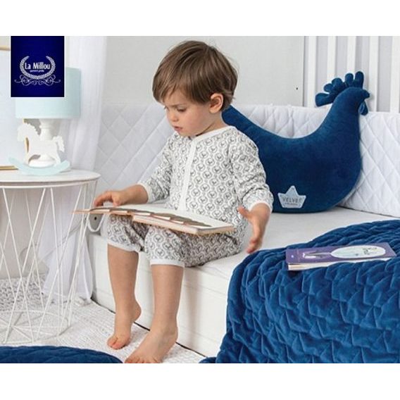 La Millou Luxusní prošívaná dětská deka VELVET s výplní vel.L - NAVY