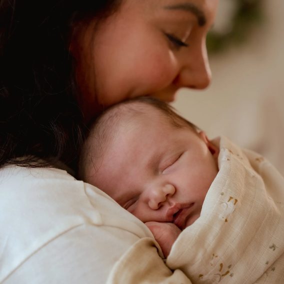 Little Dutch Plena zavinovací 120x120 cm Husa Newborn Naturals