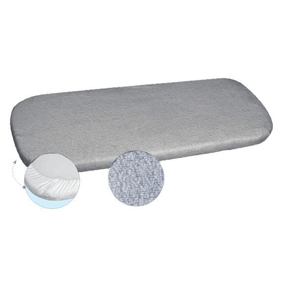 BabyMatex Prostěradlo Froté 90x40cm ŠEDÁ
