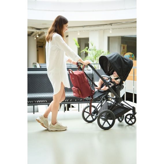 Childhome Přebalovací batoh Family Club Signature Urban Burgundy