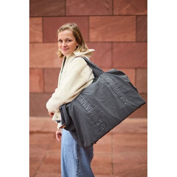Childhome Přebalovací taška Mommy Bag Signature Urban Dark Grey