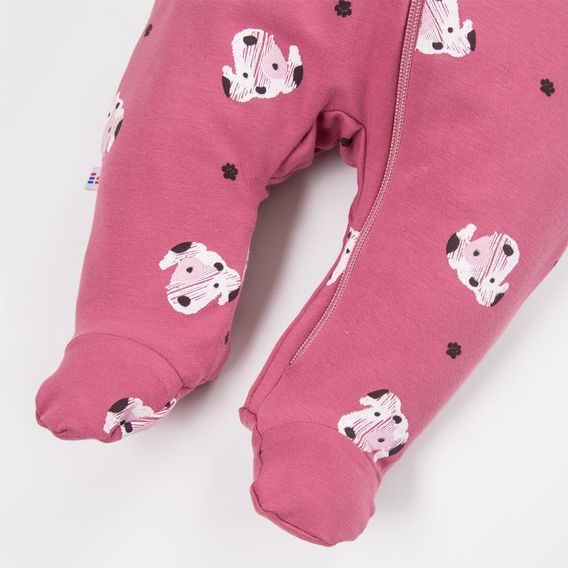 Eevi Kojenecká kombinéza overal Dogs&Spots TMAVĚ RŮŽOVÁ