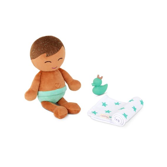 B-Toys Panenka plyšová do vany kluk Lulla Baby Light Brown Hair