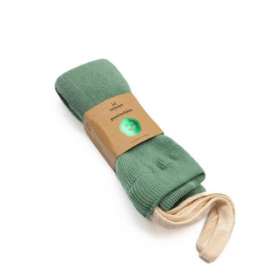 Tatrasvit Punčocháče s kšandami 100% BIO bavlna ZELENÁ