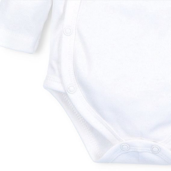 NINI Zavinovací body dlouhý rukáv Leaves Panda SMETANOVÉ