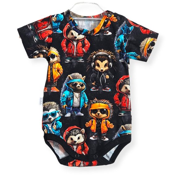 Le Bebe Body krátký rukáv Cool ježci