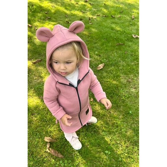 Bunnykids Mikino-kabátek NEW Medvídek Šedý Melír