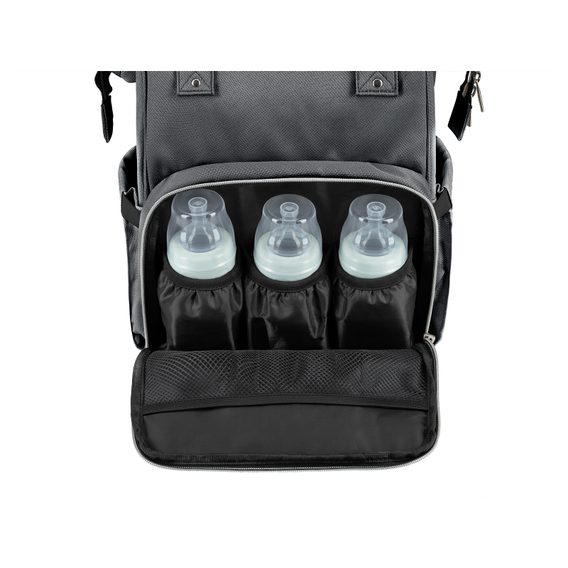 KikkaBoo Přebalovací batoh Siena Dark Grey