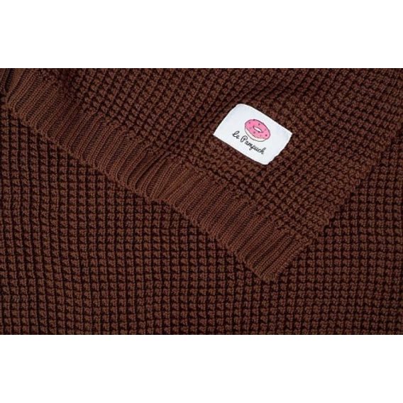 Le Pampuch Pletená dětská deka 100%Cotton CHOCOLATE