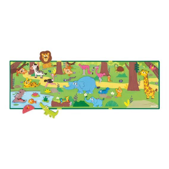 Janod Magnetická kniha Magnetistories AFRICKÁ ZVÍŘÁTKA