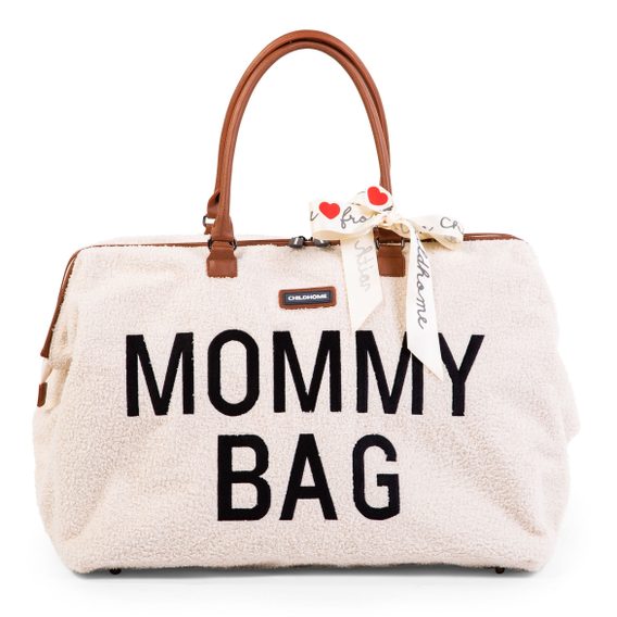 Childhome Přebalovací taška Mommy Bag Teddy Off White