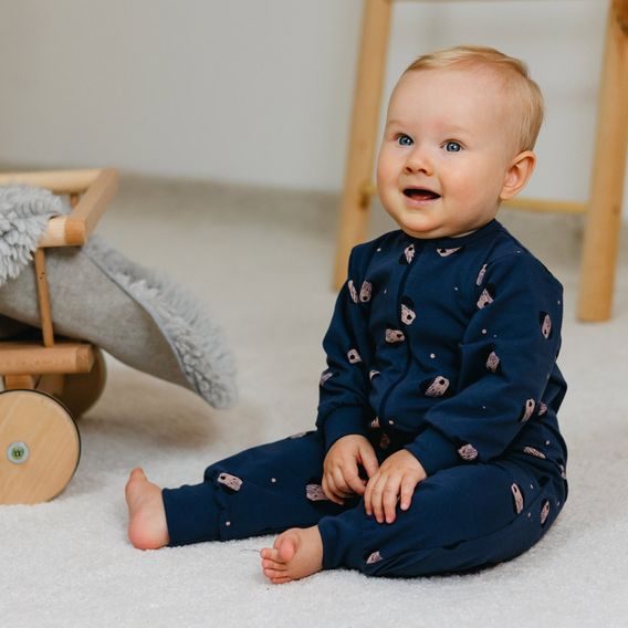 Eevi Overal bez ťapek na zip Puppy Playtime TMAVĚ MODRÁ