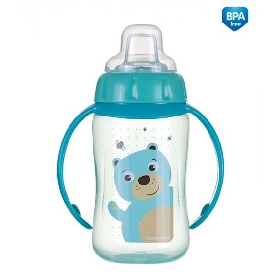 Canpol babies Tréninkový hrníček Cute Animals 320ml (6m+) - MEDVÍDEK