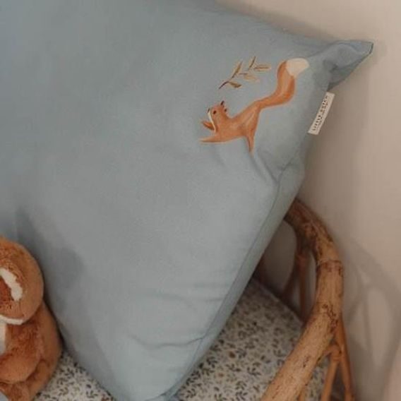 Little Dutch Povlečení organic Forest Friends Blue (100x140/60x40)