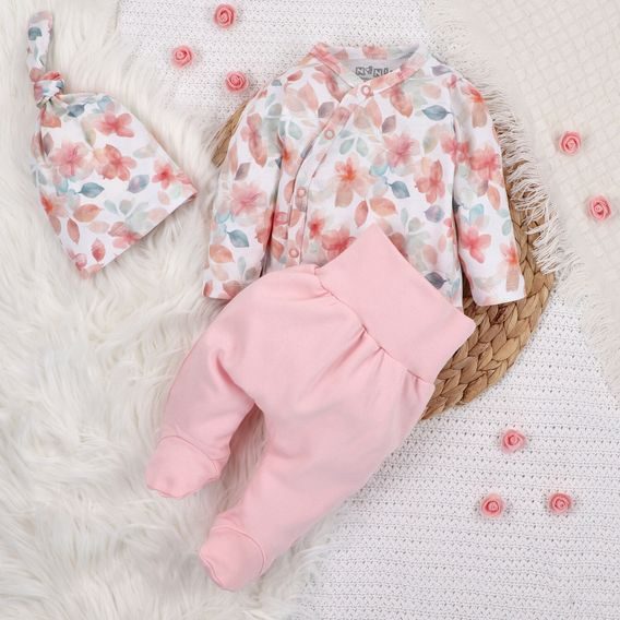 NINI Zavinovací body dlouhý rukáv Blossom KVĚTY