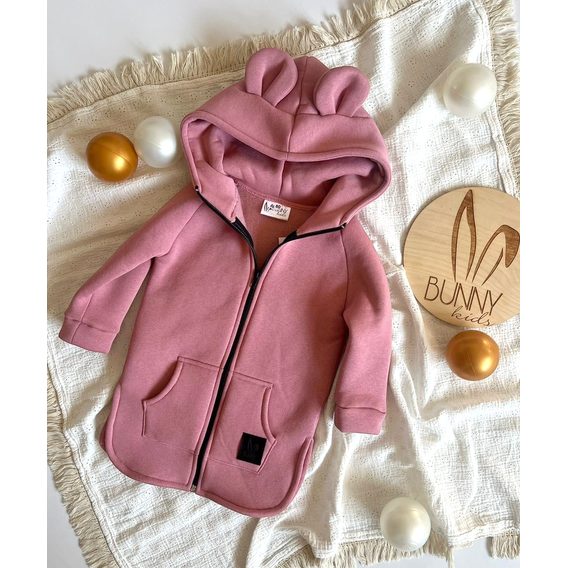 Bunnykids Mikino-kabátek NEW Medvídek Starorůžová