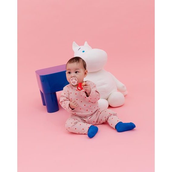 BIBS Moomin Dudlíky kaučuk kulaté 0-6m 2ks Dancing Candy Apple Mix