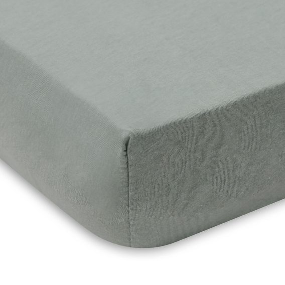 Jollein Prostěradlo napínací 2ks jersey 90x50 Sea Green/Ivory