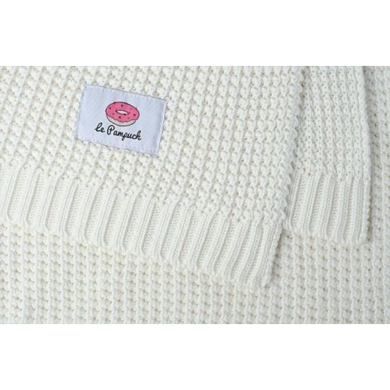 Le Pampuch Pletená dětská deka 100%Cotton ECRU