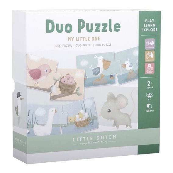 Little Dutch Duo puzzle Květiny a motýli