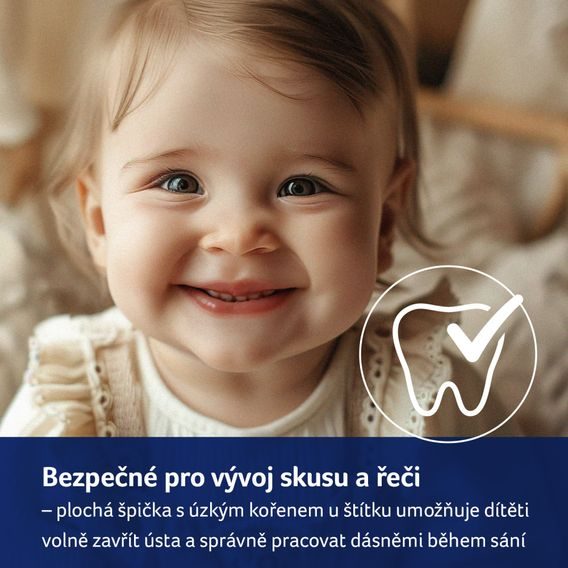 LOVI Dudlík 0-3m silikon dynamický Blossom 2ks GIRL