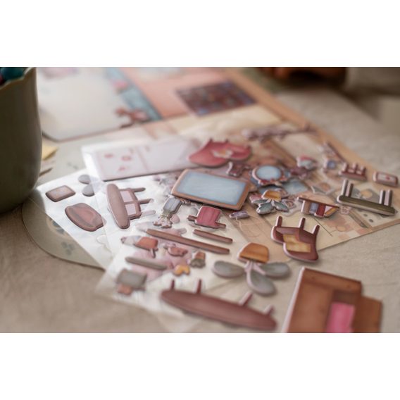 Little Dutch Sada s přemístitelnými samolepkami Rosa Dům