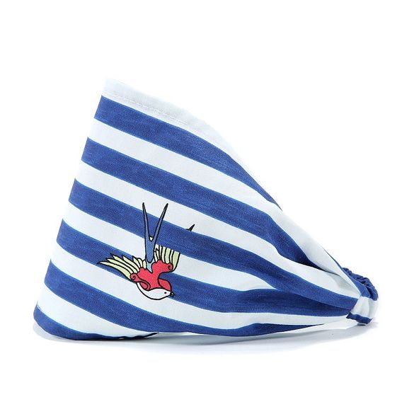 La Millou Čelenka na gumičku "S" - BARBER SAILOR STRIPES