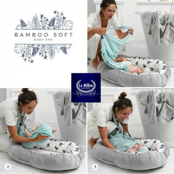 La Millou Dětská osuška Bamboo Soft "S" - MINT & DOGGY UNICORN