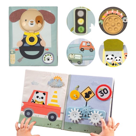 Taf Toys Knížka s aktivitami Tiny Traveler Busy Book