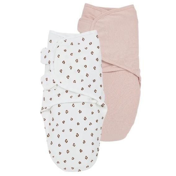 Meyco Zavinovačka 0-3m 2-balení Mini Panther soft pink/pink