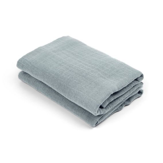 NUUROO Lou Mušelínové plenky 2 ks DUSTY BLUE