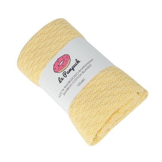 Le Pampuch Pletená dětská deka Bamboo/Cotton VANILLA