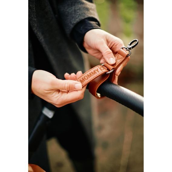 Childhome Přebalovací taška Mommy Club Signature Vegan Leather Brown