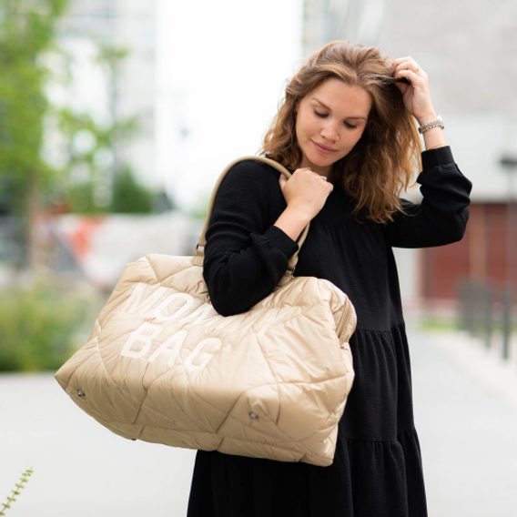 Childhome Přebalovací taška Mommy Bag Puffered Beige